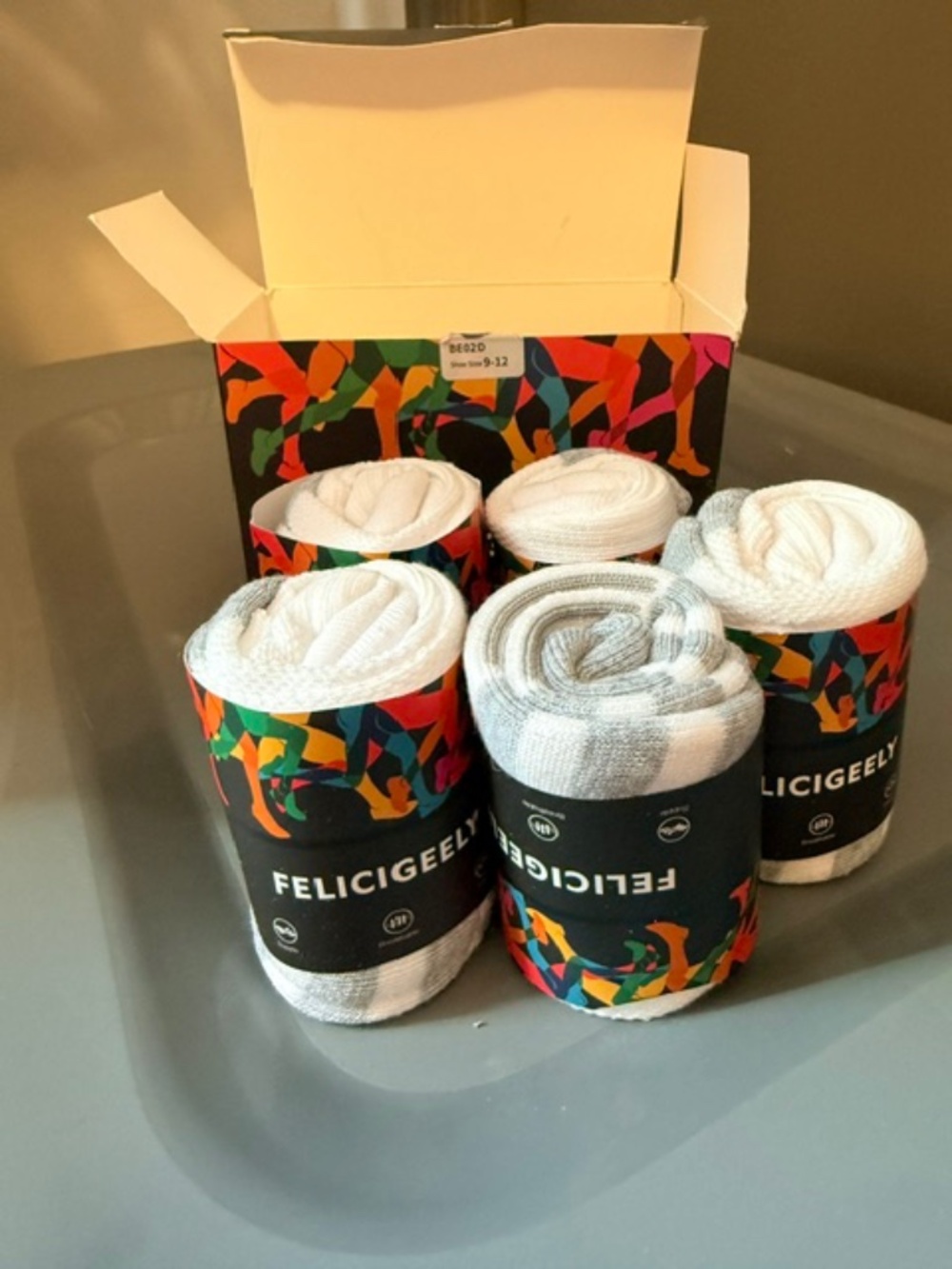Ladies box of ankle socks (5 pr)